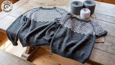 Alpen-Silhouette Chalet Sweater Yarn Set (Modal) + PDF &amp; Video Crochet Pattern