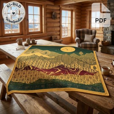PDF Blanket KAL "Elegant Mountains" knitting tutorial - Woolpedia