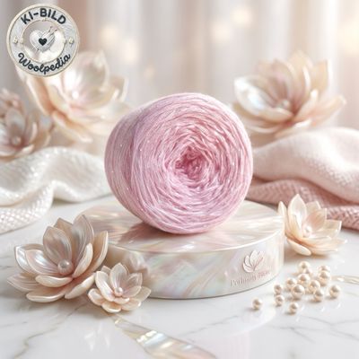 Woolpedia Perlmutt-Blüte glitter designer yarncake (modal)