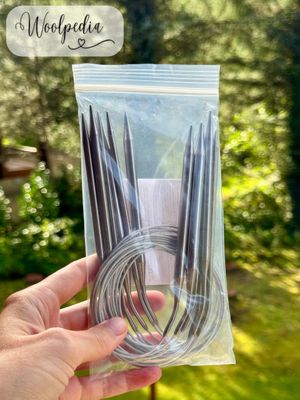Stainless Steel Circular Knitting Needle Set (8 Pieces) – 80 cm / 31.5" 2-8mm