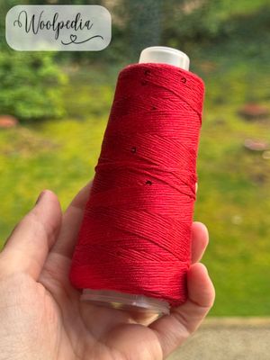 Woolpedia Starlight Lace 50g Cone sequin yarn