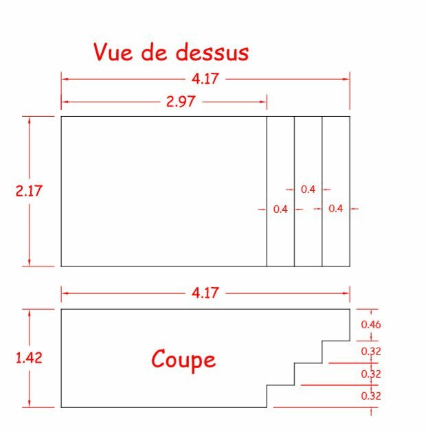 Piscine Bois Rectangulaire Luxe Plage Immergée + Escalier 4.70 X