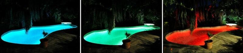 Projecteur multicolore LED pour piscine hors-sol
