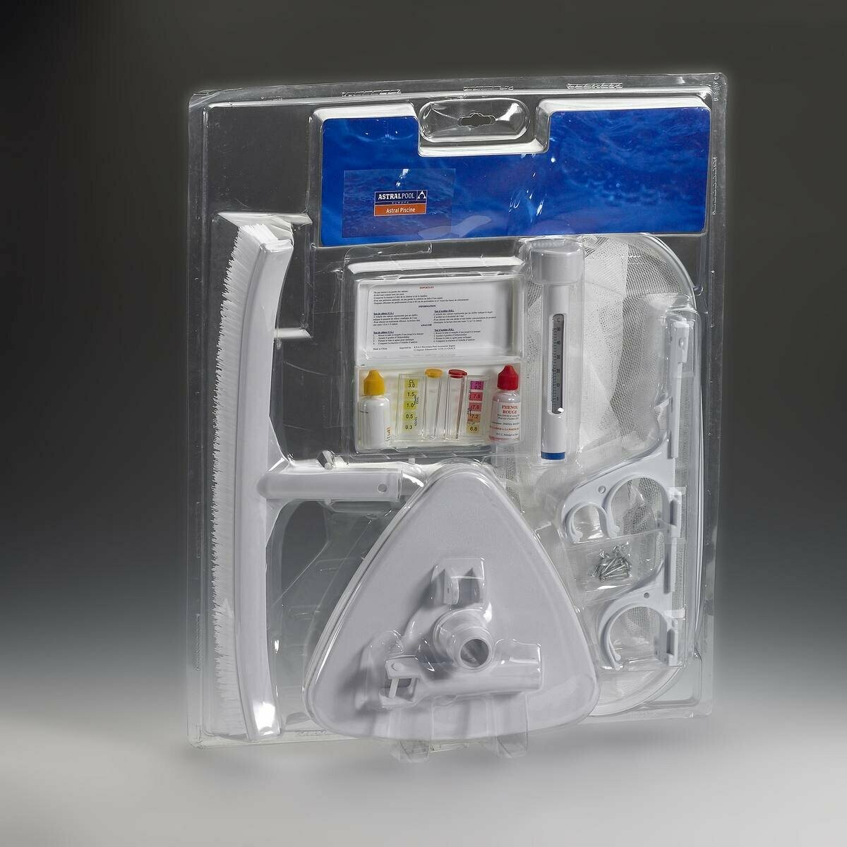 Blanc AstralPool Kit daccessoires de nettoyage pour piscine avec 2 épuisettes 
