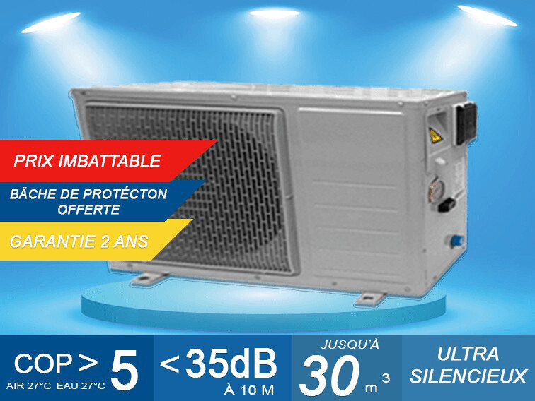 Pompe à chaleur 15-20 M3 EcoPAC 4 - 3.8 kW +bâche de protection