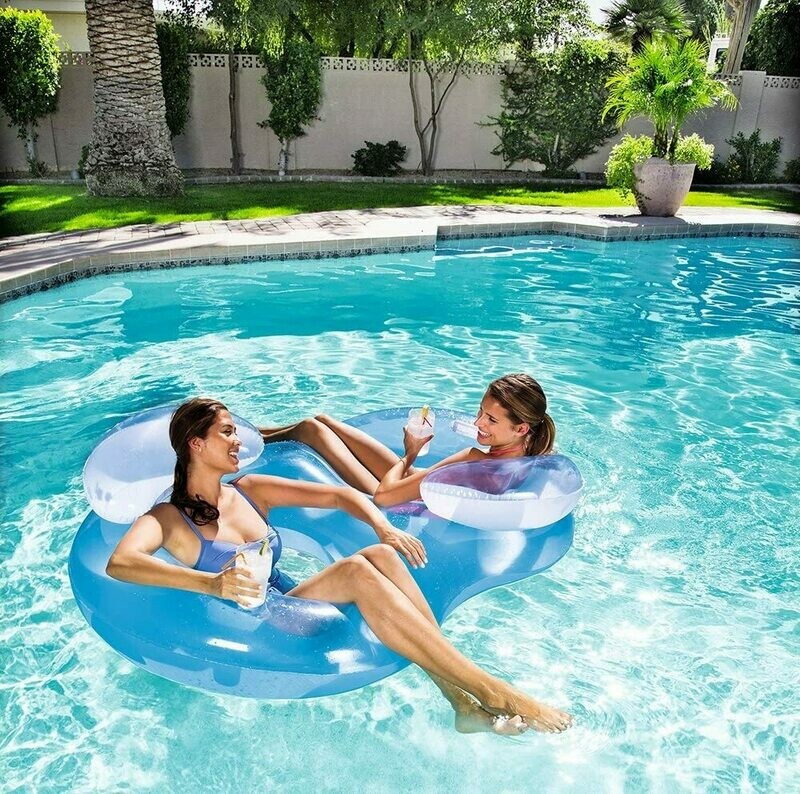 Bouée Gonflable Double Piscine Face à Face