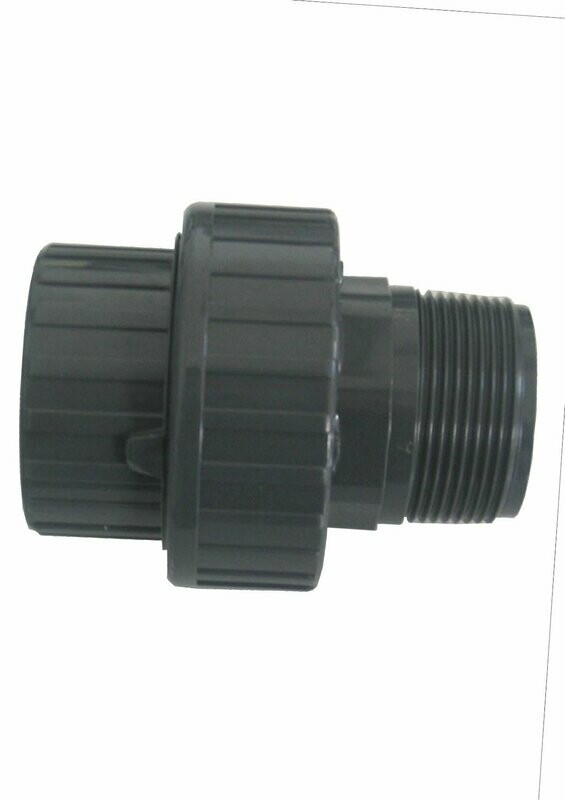 Raccord PVC Union 3 pièces mixte 50 mm x2" - PN 10