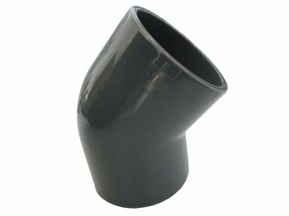 Raccord PVC Coude 45° 50 mm - PN 16