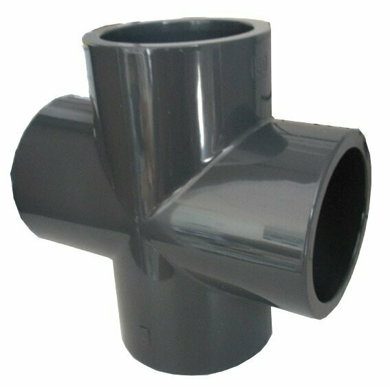 Raccord PVC Croix 50 mm - PN 16