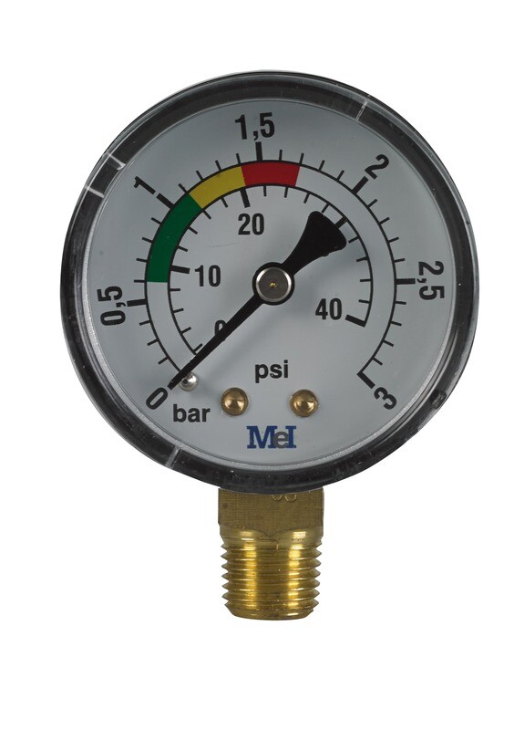 Manomètre Sec Pour Filtre De Piscine Raccord Vertical