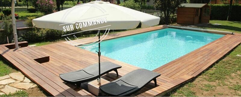 Piscine Bois Hors Sol Rectangulaire LENNY 720x400x145 cm