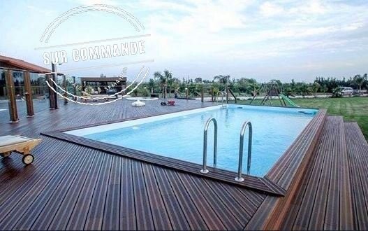 Piscine Bois Rectangulaire Luxe SUPREME 12.20x5.20x145 cm