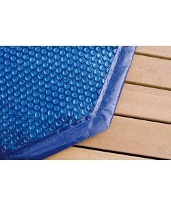 Bâche à bulles 180μ bleu pour piscine ronde octogonale ⌀510cm