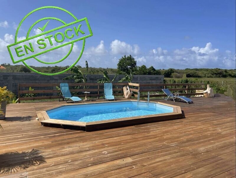 Piscine allongée en bois LOLA 540X336X130 cm