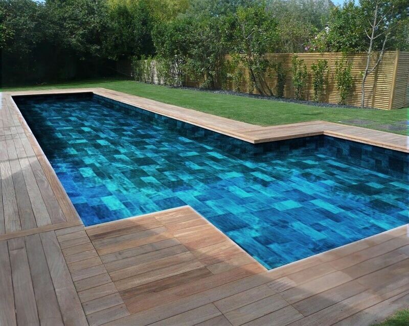 Piscine Bois Super Max Rectangulaire 2000x820x145cm LINER PIERRE DE BALI