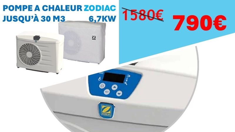Pompe à chaleur de piscine PI20 Zodiac >30M3