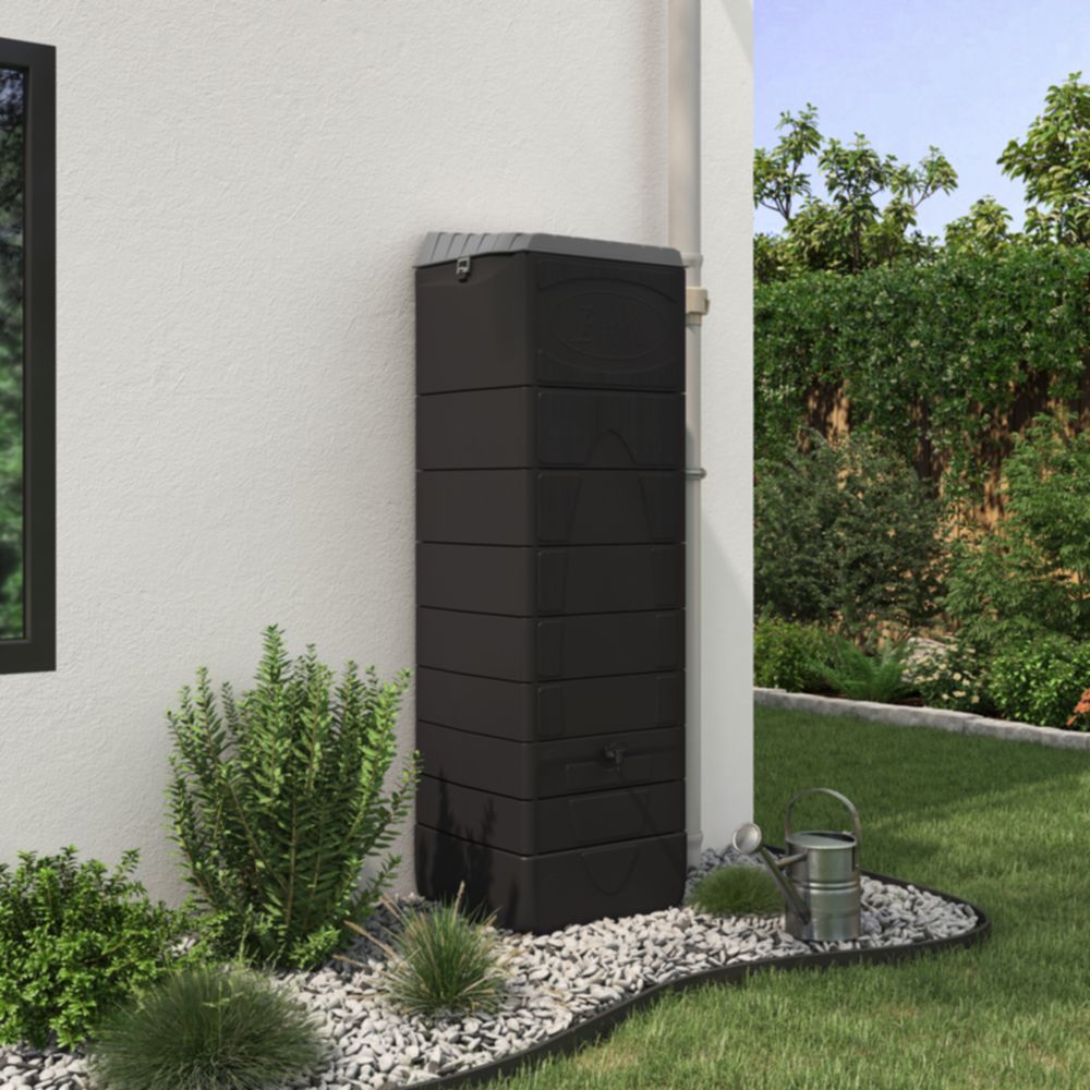 Récupérateur d'eau MURAL 650 Litres anthracite