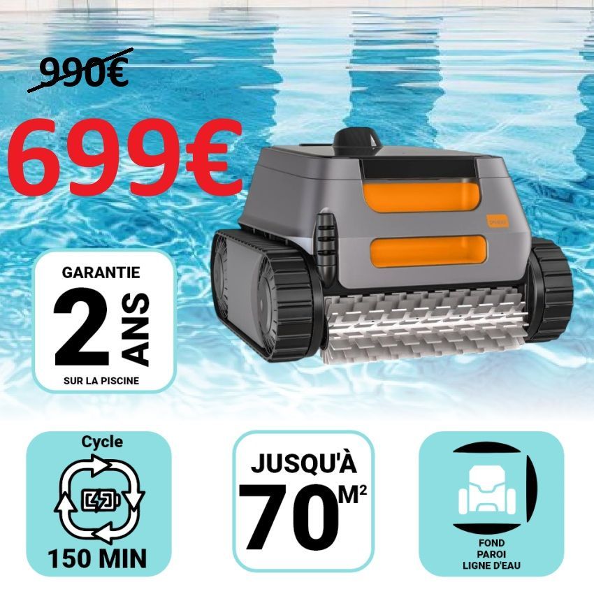Robot piscine Fond Paroi Ligne d'eau Aquasphere ASR-105