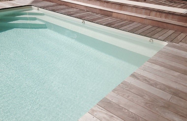 Piscine Bois Luxe Rectangulaire avec Plage Immergée + Escalier d'Angle 420x320x145 cm Piscine Bois Luxe Rectangulaire avec Plage Immergée + Escalier d'Angle 420x320x145 cm