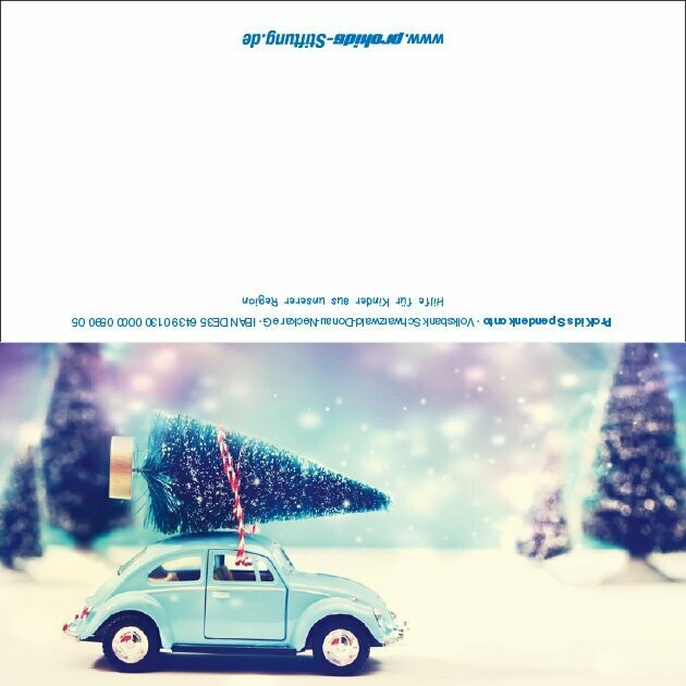 Weihnachtskarte Auto