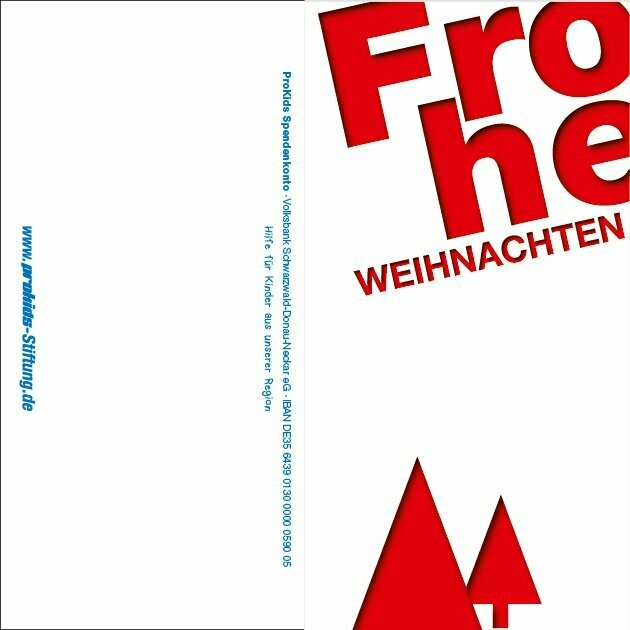 Weihnachtskarte Tannen