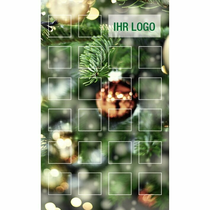 Weihnachtskalender mit Schokolade (Hochformat)
Motiv Tanne