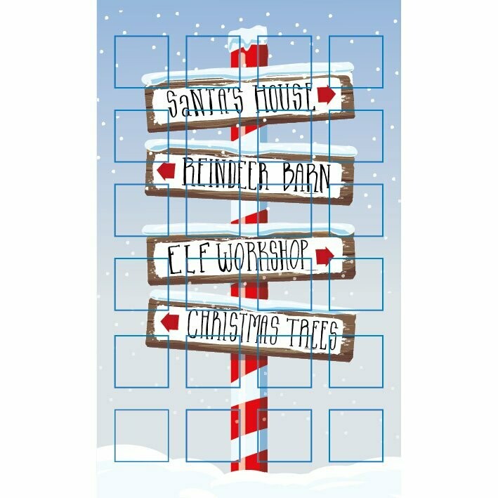 Weihnachtskalender mit Schokolade (Hochformat)
Motiv Wegweiser