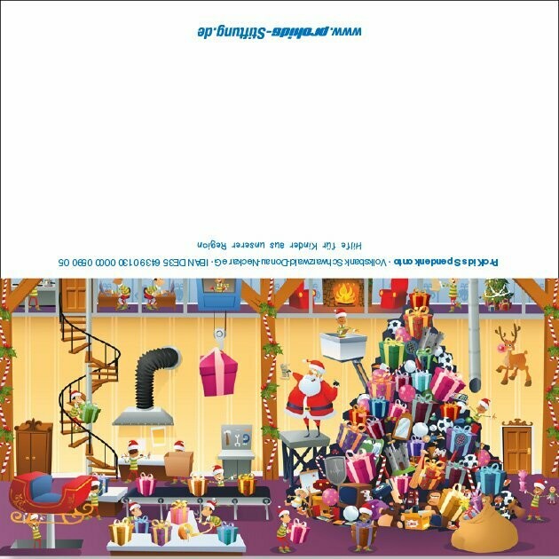 Weihnachtskarte Fabrik