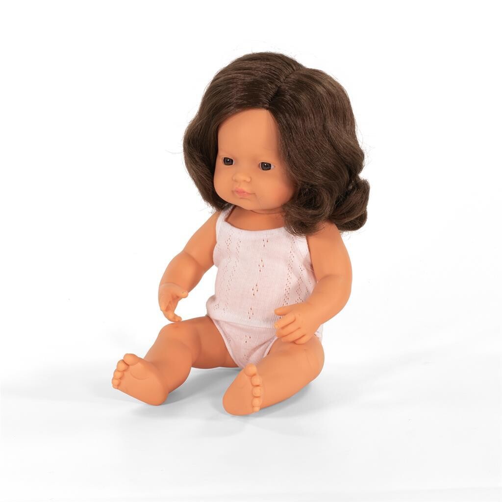 POP EUROPEES MEISJE BRUIN HAAR 38CM