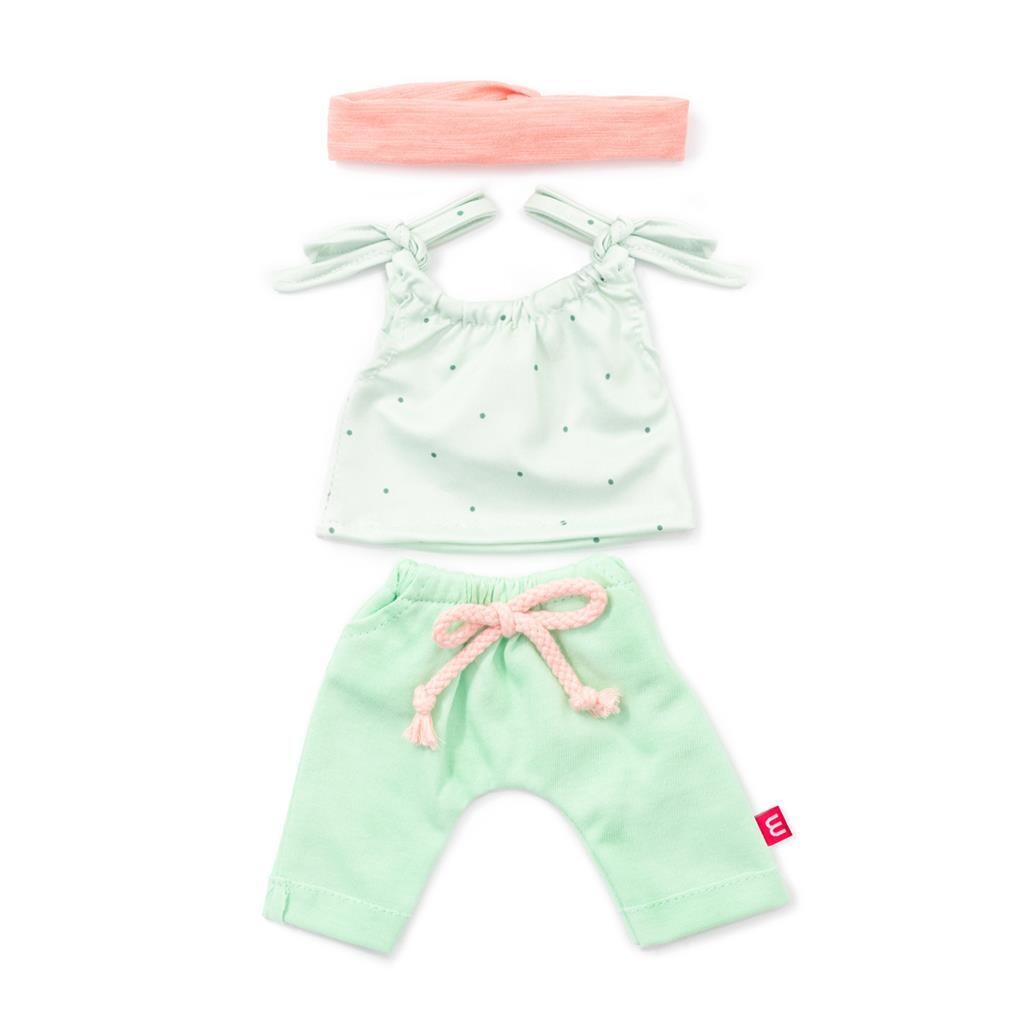KLEDIJ SET ROOS GROEN 38CM