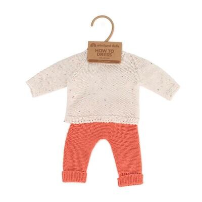 KLEDIJ SET WIT ROOD 38CM