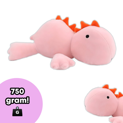 Verzwaringsknuffel - Kalmerend - 38cm - Pink Dino