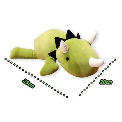 Verzwaringsknuffel - Kalmerend - 38cm - Green Triceratops