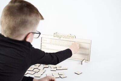 Planner Dagroutine Gegraveerd