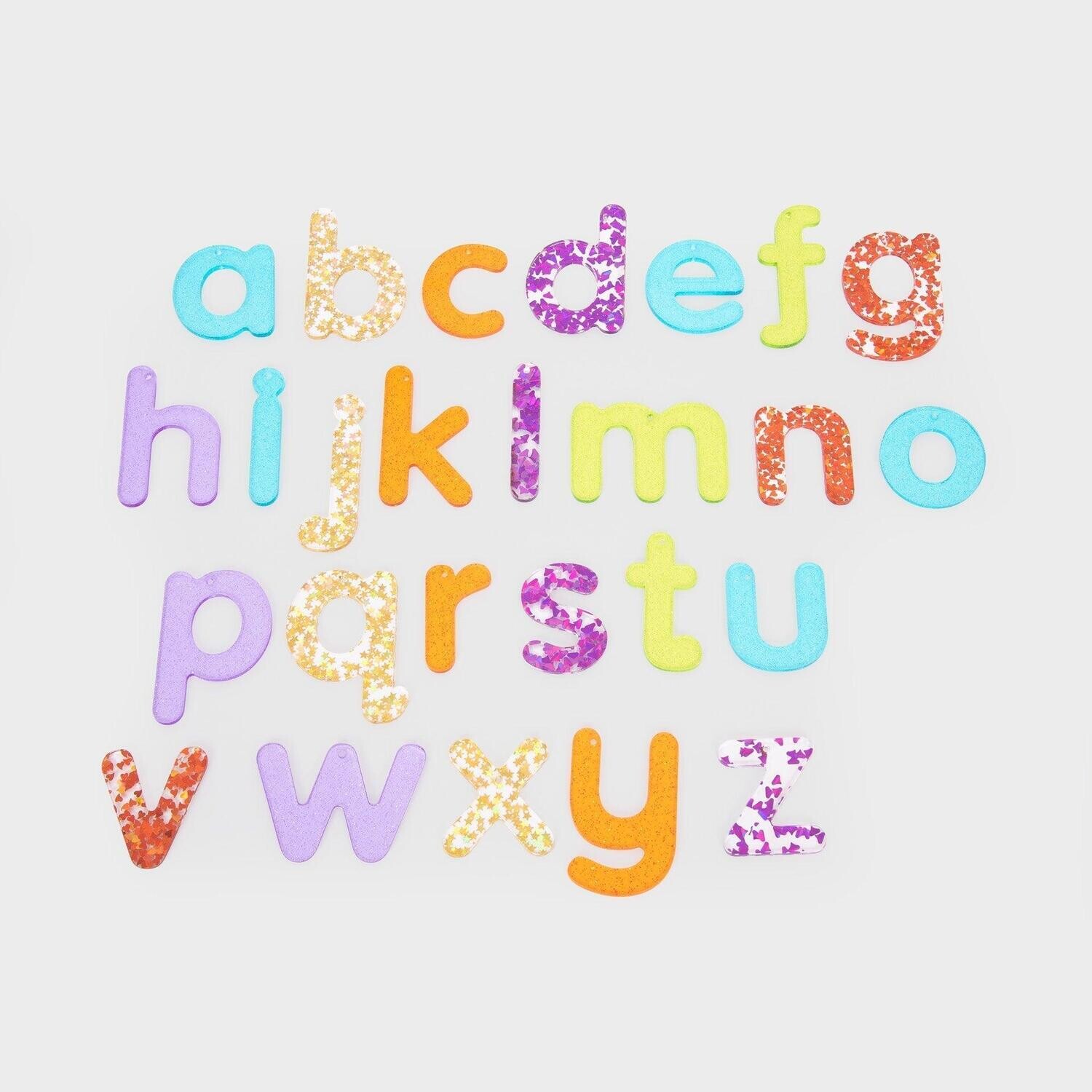 RAINBOW GLITTER LETTERS
