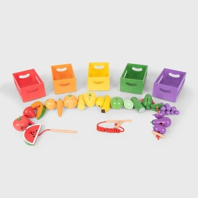 HOUTEN SORTEERKRATTEN VOOR FRUIT EN GROENTEN