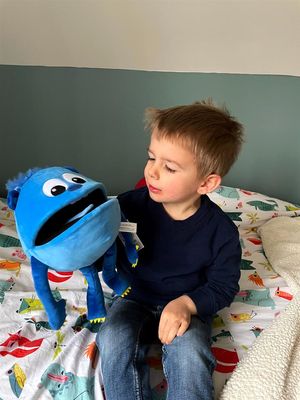 Baby Monsters Handpop - Blauw