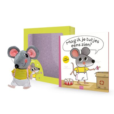 Mag ik je tutjes eens zien? Boek + knuffel (verpakking licht beschadigd)