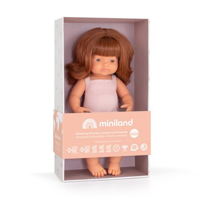 POP EUROPEES MEISJE ROODHARIG 38CM