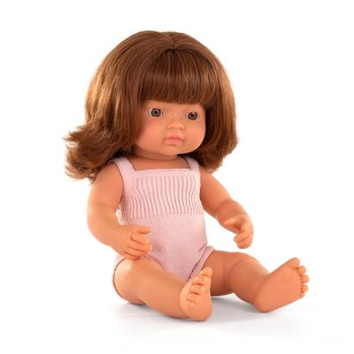 POP EUROPEES MEISJE ROODHARIG 38CM
