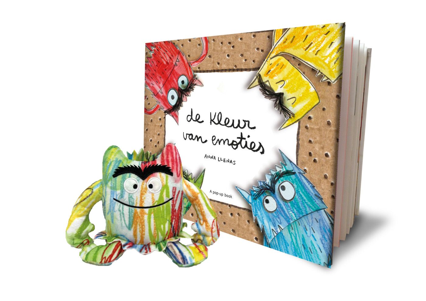 De kleur van emoties. Boek + knuffel