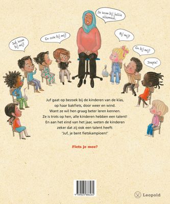 Juf op de bakfiets