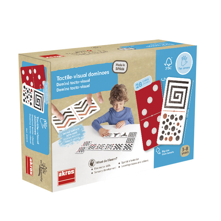 Tactiel-visuele dominostenen groot