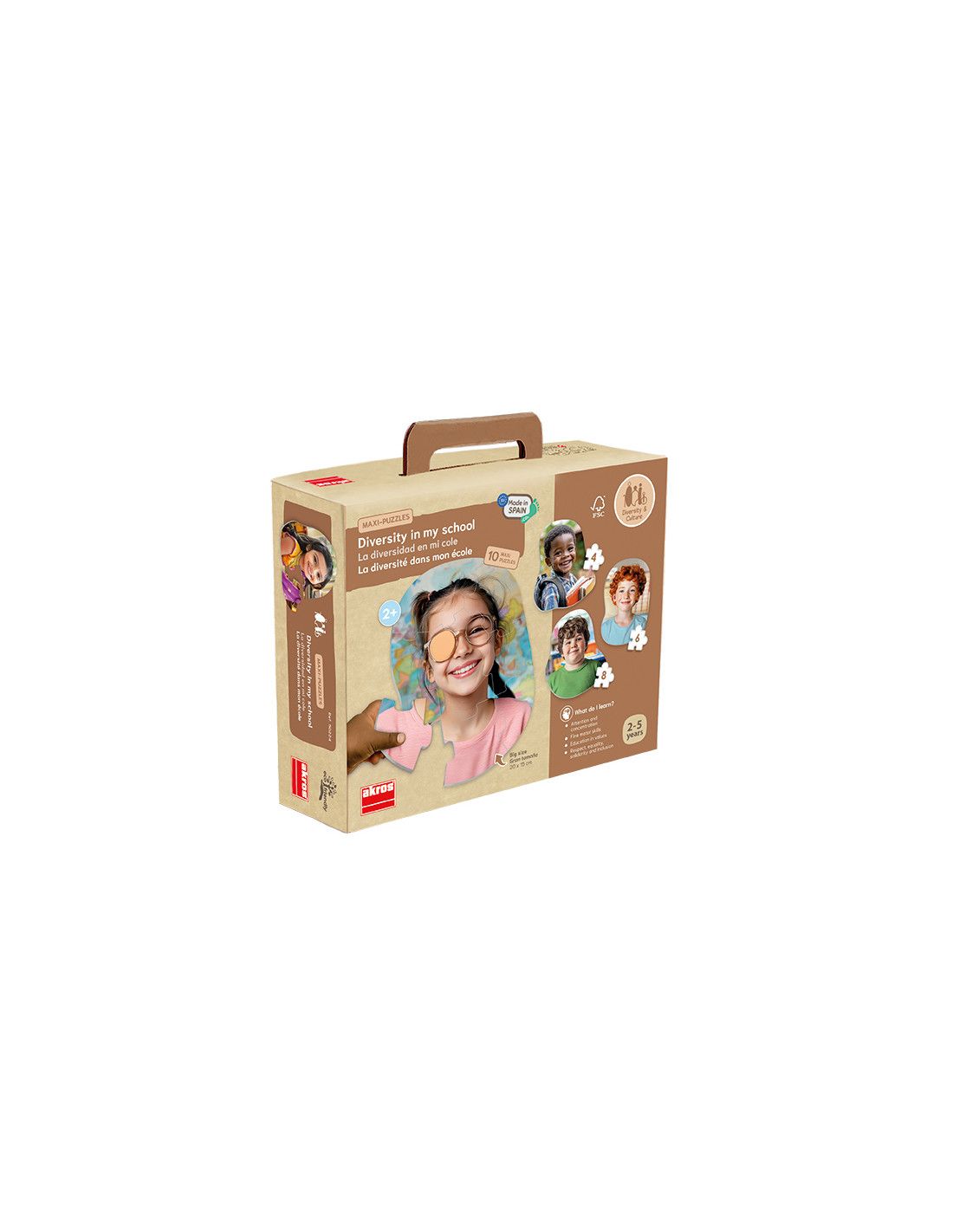 Maxi puzzels Diversiteit in mijn school