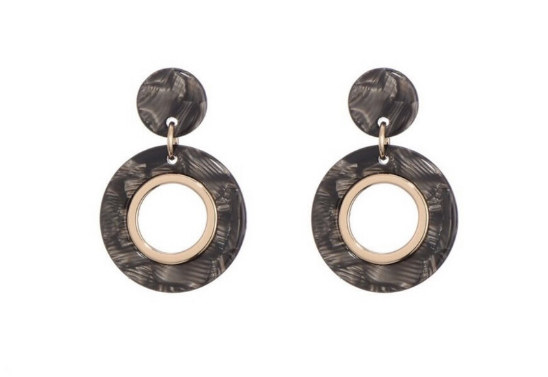 Oorbellen Belinda taupe