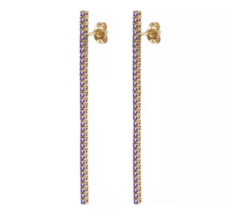 Oorbellen Lovie purple