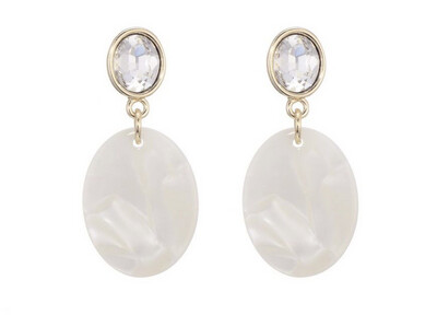 Oorbellen Mila white 