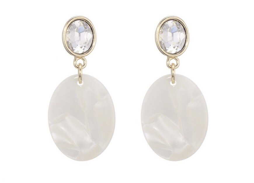 Oorbellen Mila white 