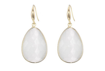 Oorbellen Lima white