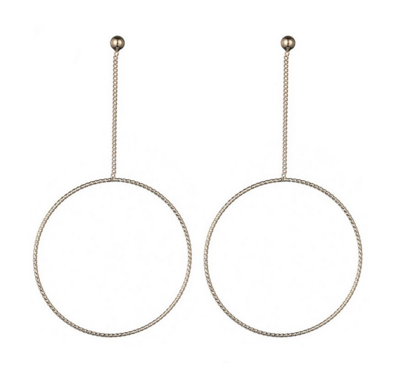 Oorbellen Fine round gold